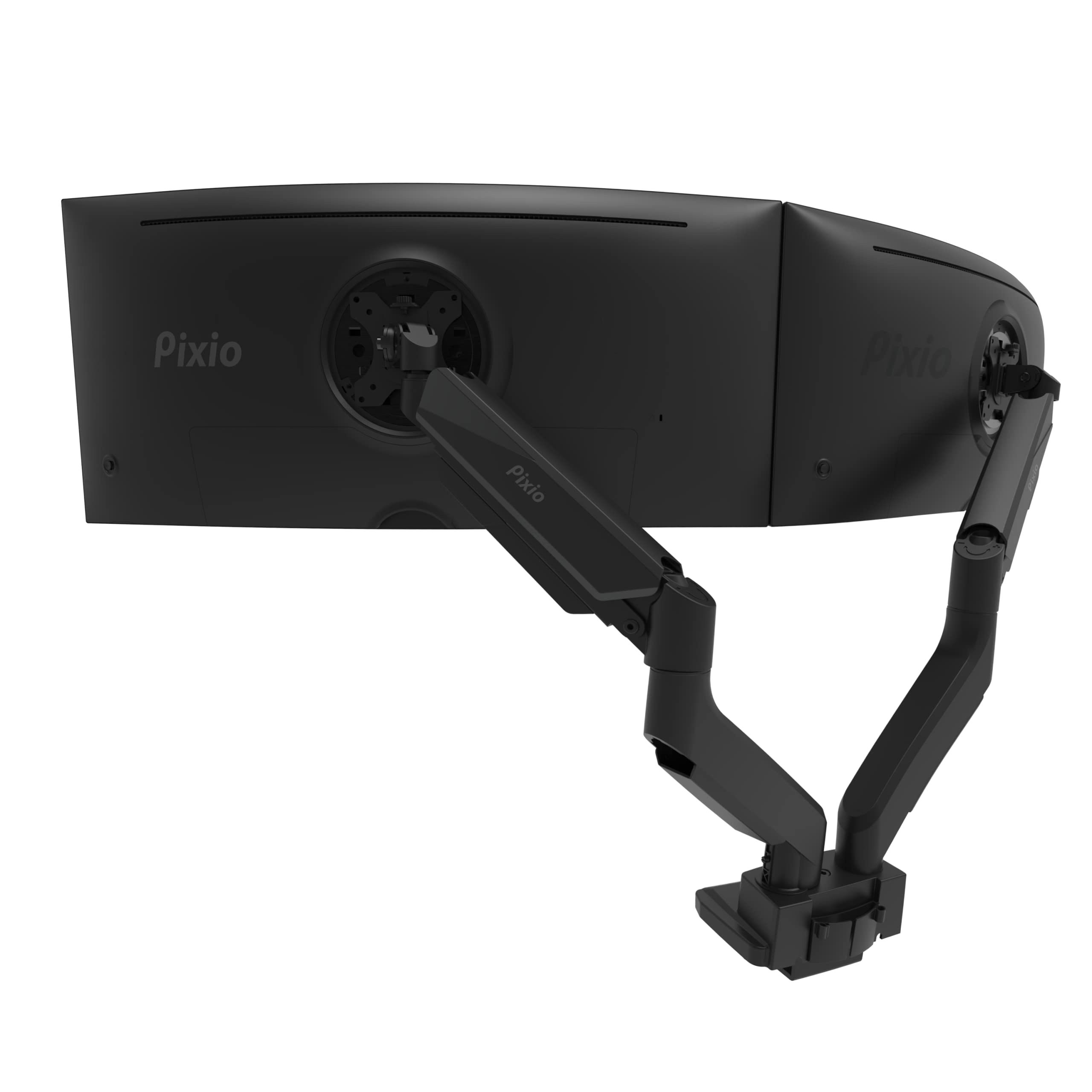 Pixio Ps2D Ultrawide Heavy Duty Premium Dual Monitor Arm Stand Desk Mount   Fits Up To 35 Inches Two Monitors, Weights Up To 33 Lbs Each, Height Adjustable, Compatible With Vesa 75X75Mm 100X100Mm