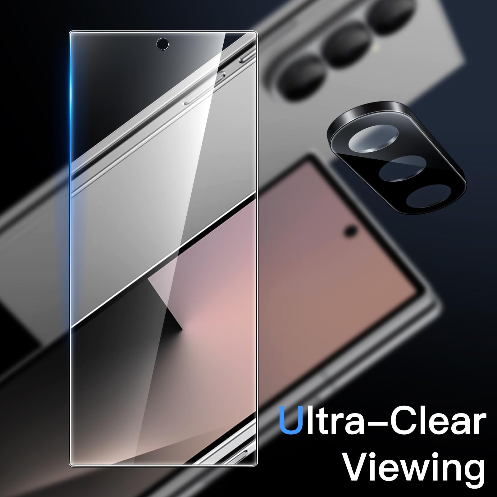 Jetech Front Screen Protector For Samsung Galaxy Z Fold 7 2025 With Camera Lens Protector, Easy Installation Tool, 9H Tempered G