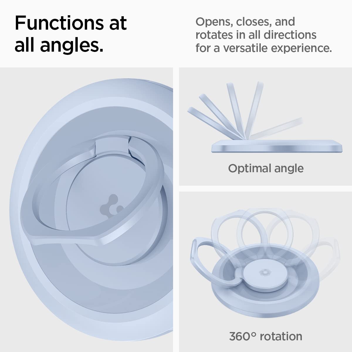 Spigen O-Mag Ring (Magfit) Magnetic Phone Holder Grip Designed For Magsafe Compatible With Iphone 16, 15, 14, 13, 12 And Pro/Pro