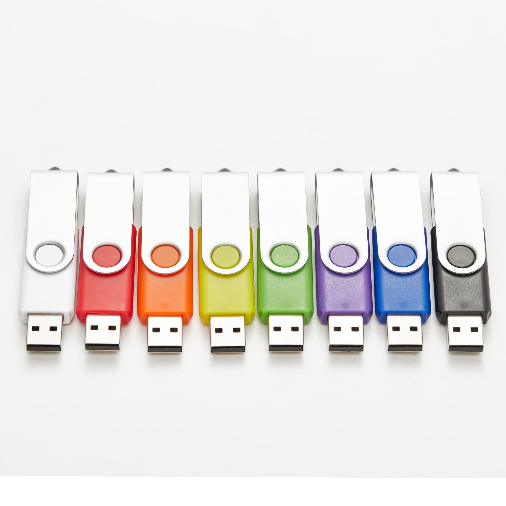 10 Pack 16Gb Usb Flash Drives In 5 Random Colors Usb 2.0 Wholesale Lot Bulk Memory Sticks (10 Pack, 16Gb)