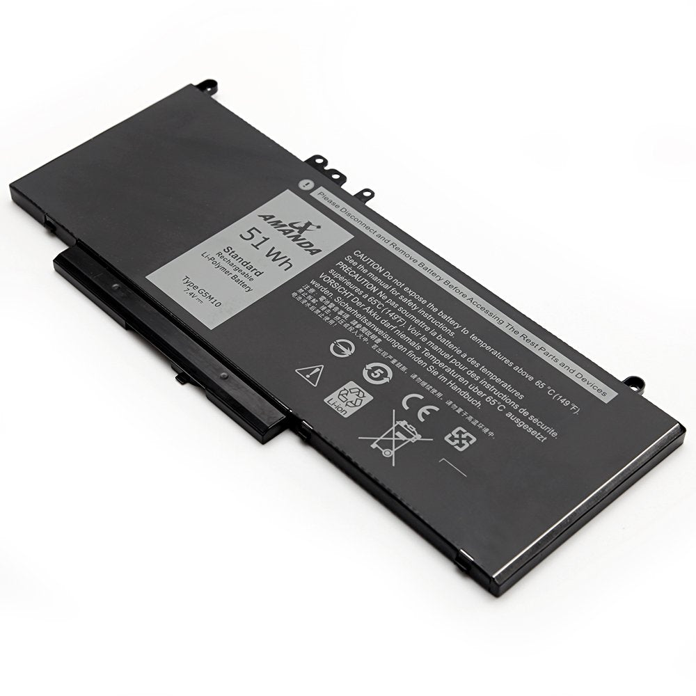 A Amanda G5M10 Battery 7.4V 51Wh Replacement For Dell Latitude E5550 E5450 Notebook 15.6 Inch 0Wyjc2 8V5Gx