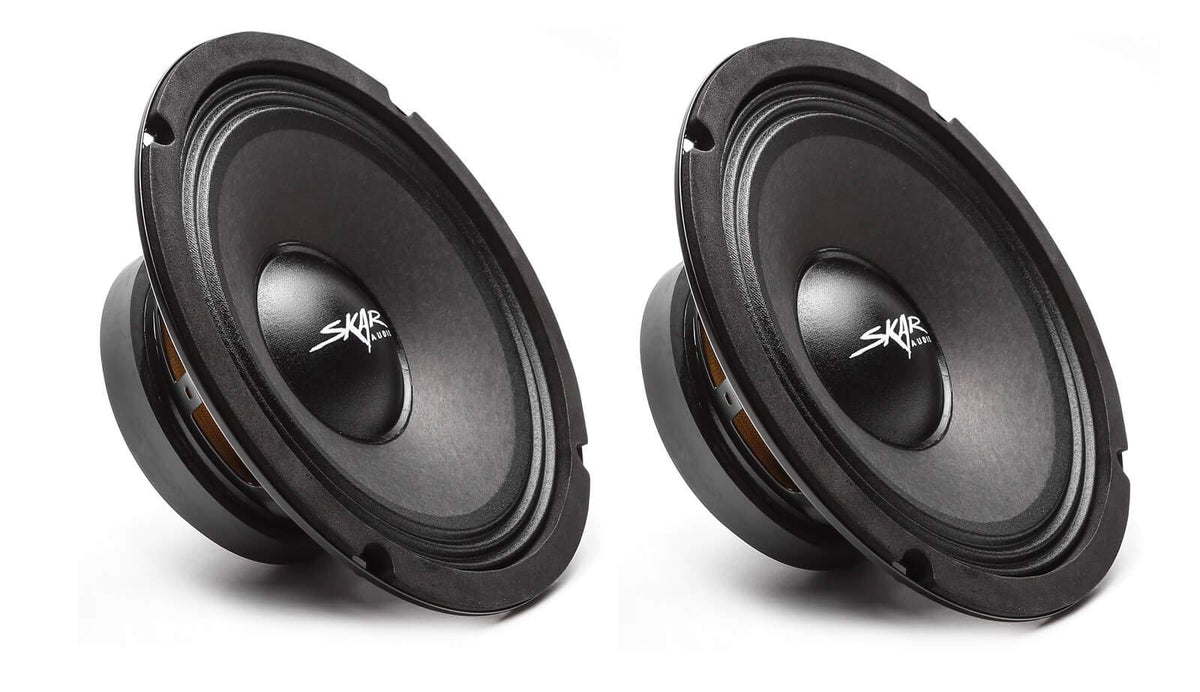 (2) Skar Audio Fsx8 8 350 Watt 8 Inch 8 Ohm Mid Range Loudspeakers   2 Speakers