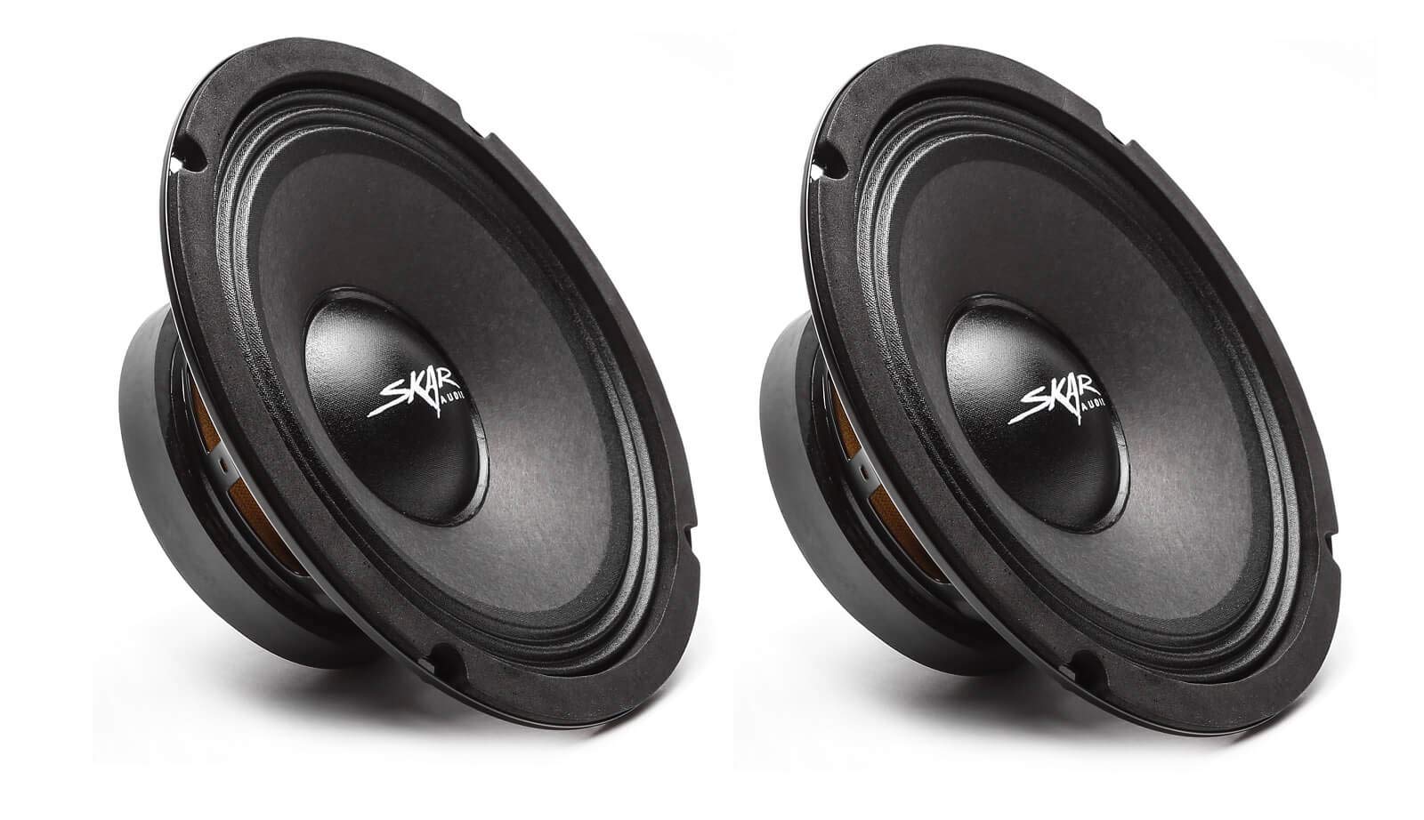 (2) Skar Audio Fsx8 4 350 Watt 8 Inch 4 Ohm Mid Range Loudspeakers   2 Speakers