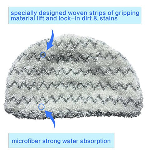 10Pk Amyehouse Replacement Pads Compatible With Bissell Powerfresh Steam Mop 1940 1440 1806 1544 2075 2685 Series 19401 19404 19