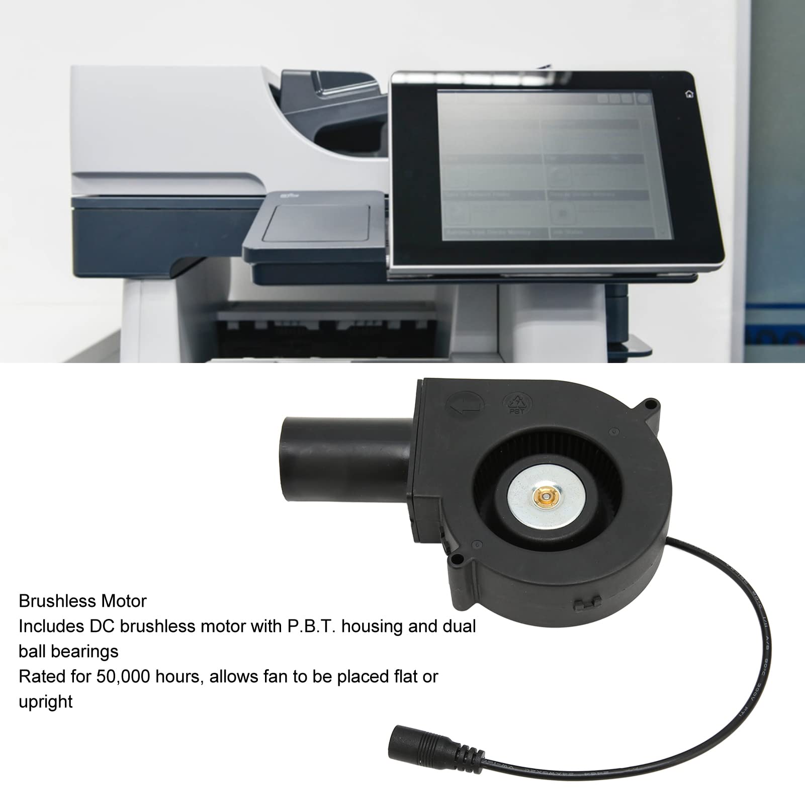 120Mm Mini Blower Fan, Dc 12V Mini Blower Fan With Speed Control For Receiver Dvr, Inflatable Replacement Fan For Modem Cooling