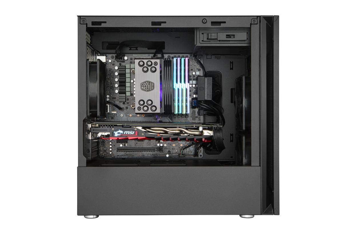 Cooler Master Silencio S400 Matx Tower W/Sound Dampening Material, Sound Dampened Steel Side Panel, Reversible Front Panel, Sd C