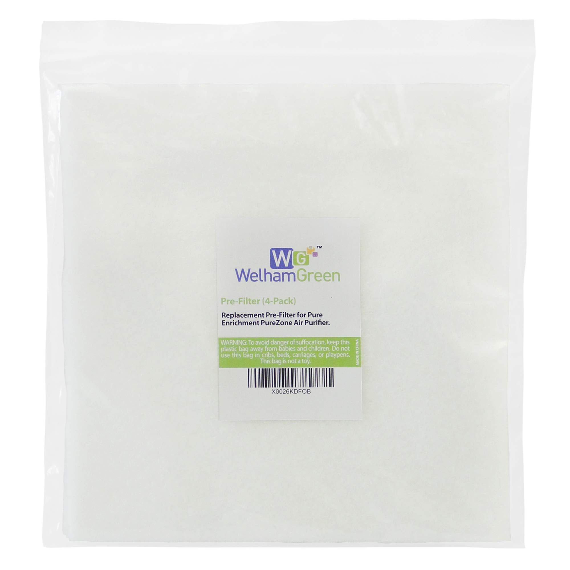 Pre-Filter 4-Pack Compatible With Pure Enrichment Purezone Air Purifier, Extends The Life Of Hepa Filter