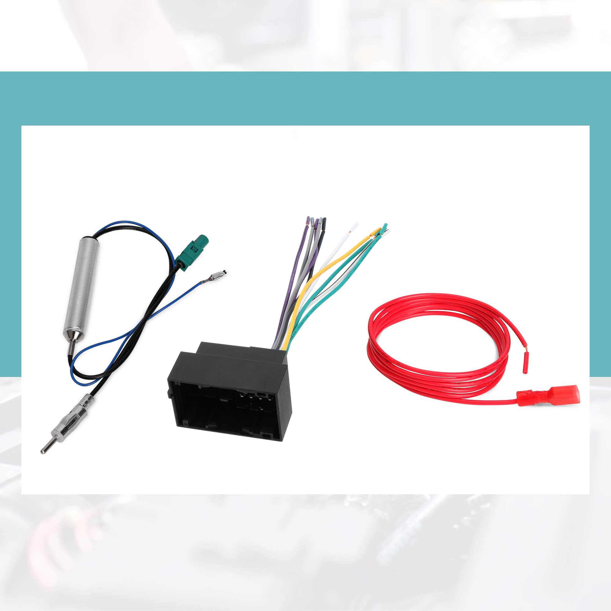 Basiker Car Stereo Radio Wire Harness And Antenna Adapter Combo Kit To Install An Aftermarket Radio Fit For 2013 Up Dodge Jeep Ram Vehicles