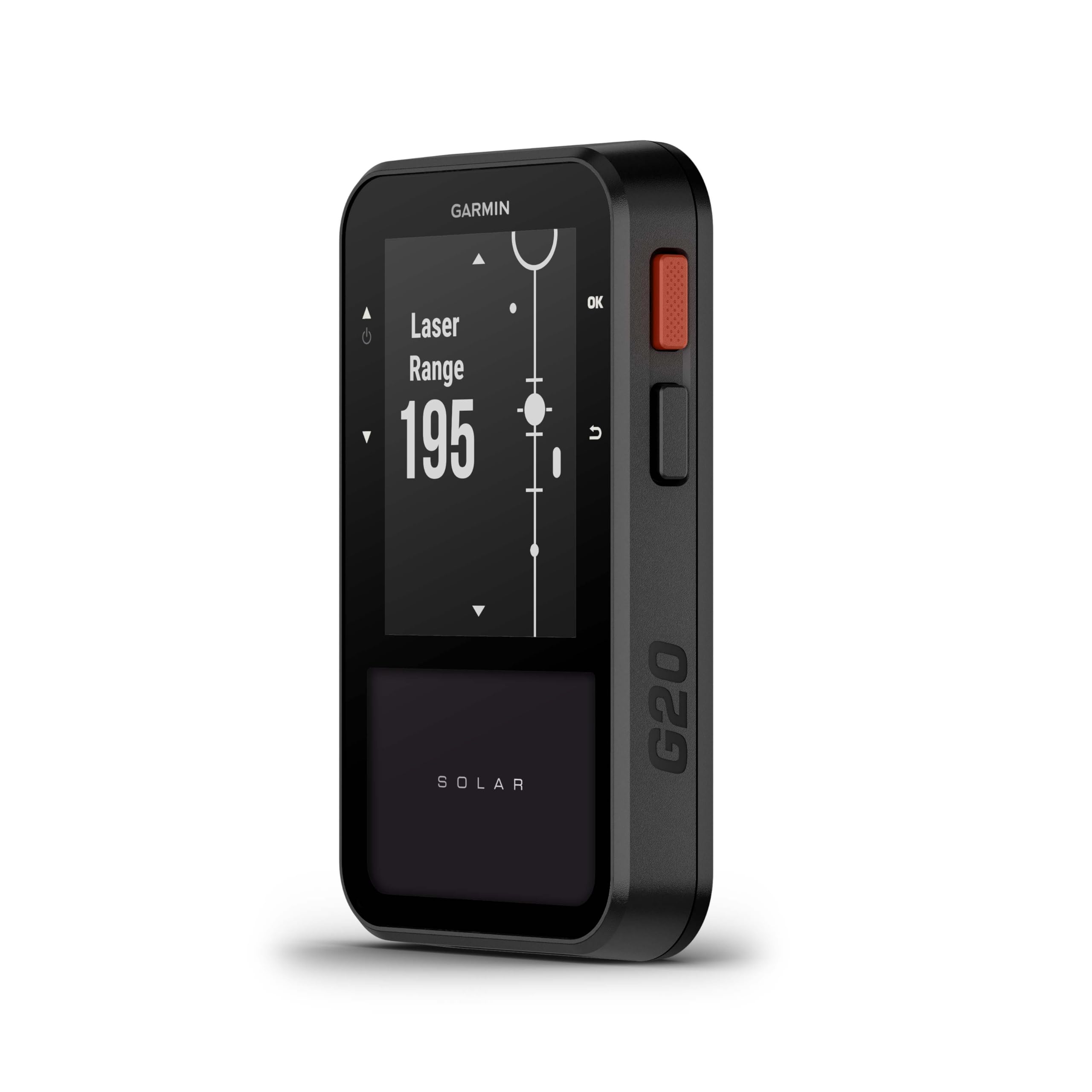 Garmin Approach G20 Solar, Gps Golf Handheld With Solar Charging, Sunlight-Readable High Resolution Display, Built-In Magnet To