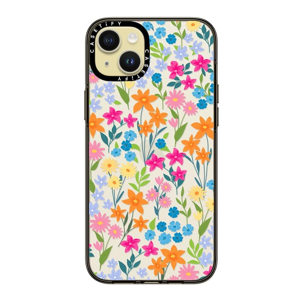 Casetify Compact Case For Iphone 15 Plus [2X Military Grade Drop Tested / 4Ft Drop Protection]   Bright Spring Flowers   Daisy F
