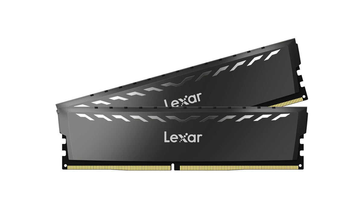 Lexar 32Gb (2X16Gb) Thor Ddr4 Ram 3200Mt/S Cl16 1.35V Desktop Memory With Heatsink, Amd Ryzen & Intel Xmp 2.0, Black (Ld4U16G32C