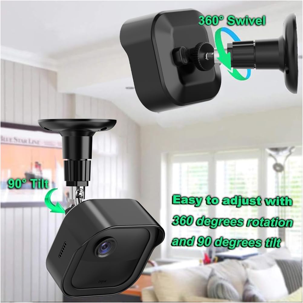 All New Blink Outdoor Camera Wall Mount, 360� Adjustable Mount And Weather Proof Protective Housing With Blink Sync Module Outlet Mount For Blink Outdoor (4Th & 3Rd Gen) Camera System (Black, 5 Pack)