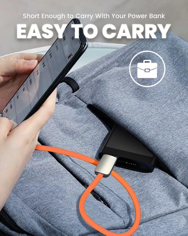 Gentsstride Cute Chubby   Power Bank Friendly Cable Short Usb Charging Cable Thick Silicone Charge Cord Phones Tablets Usb C To