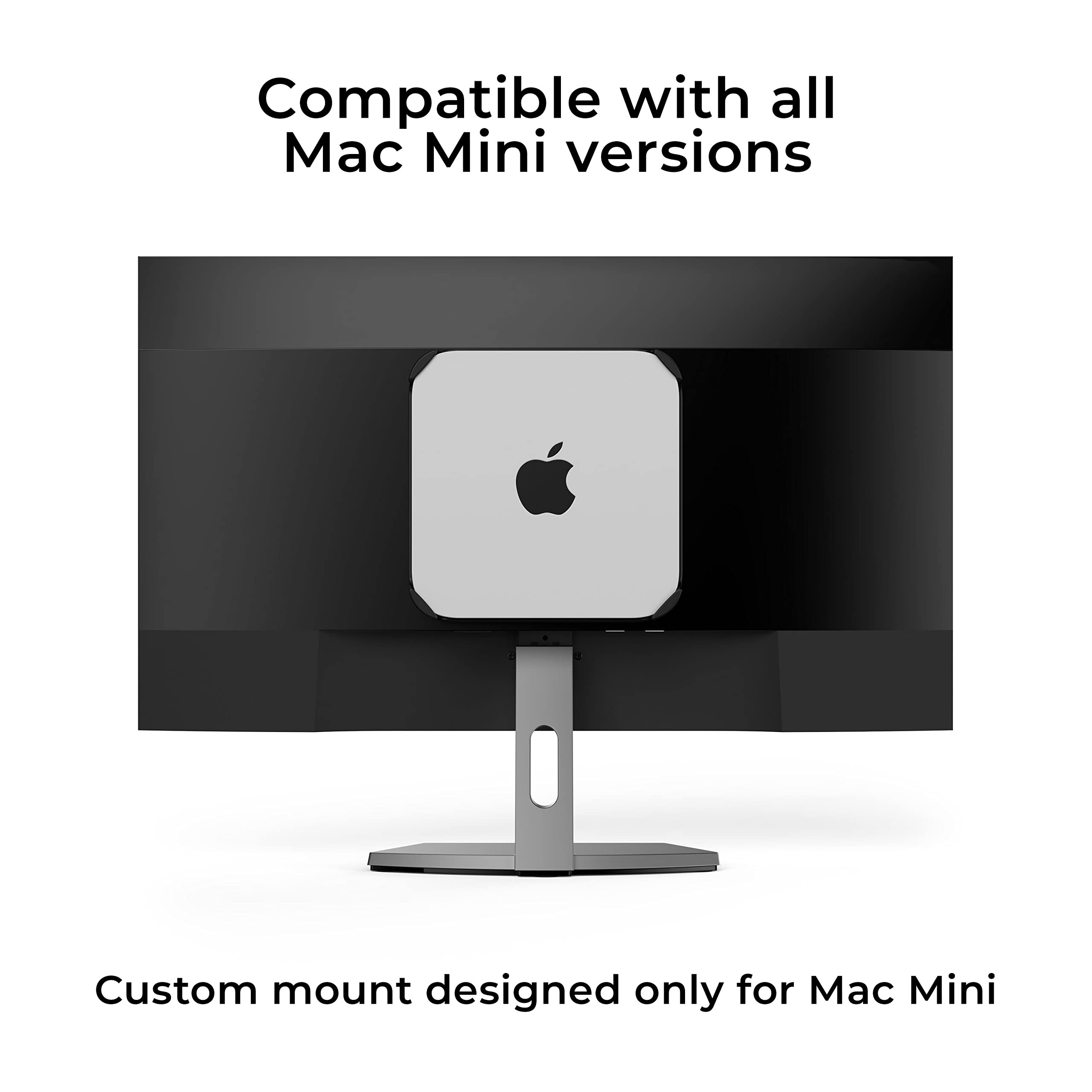 Humancentric Mount Compatible With Mac Mini, Custom Mac Mini Mount, Wall Mount, Rack Mount, Mac Mini Under Desk Mount, Mac Mini Mount Behind Monitor Mac Vesa Compatible Mac Mini Monitor Mount