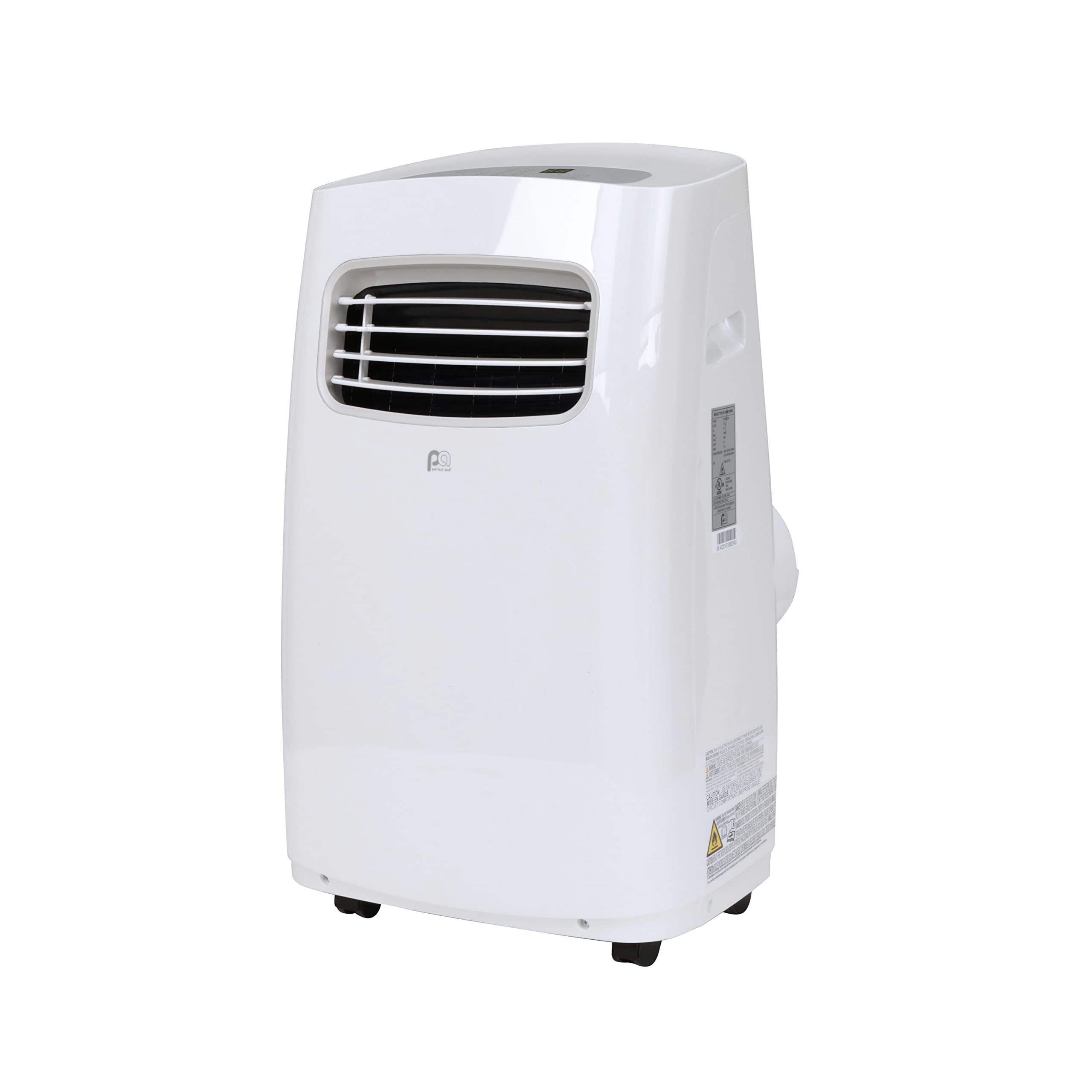 Perfectaire 2Port12000 12,000 Btu/6,500 Sacc Compact Portable Air Conditioner With Full Function Remote For Medium Rooms, White, 115V   Cec