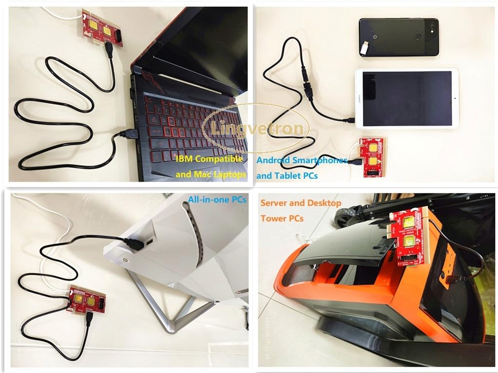 Lingvetron New V8 Pcie Usb Post Test Card Motherboard Diagnostic Tester Kit Unique Usb Diagnosis For Pc Laptop Server All In One