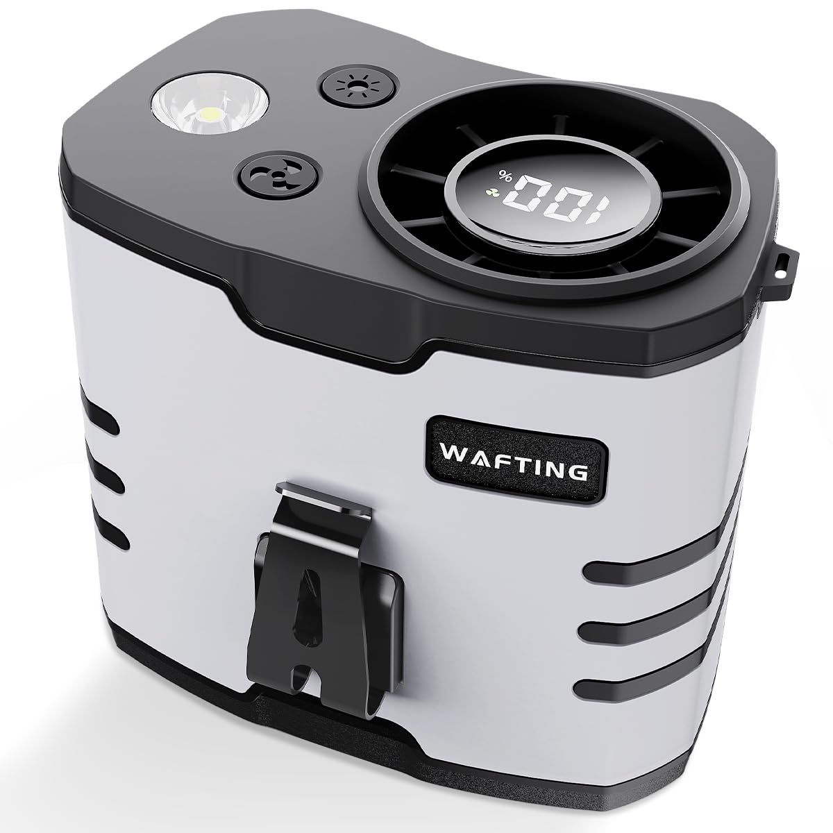 WAFTING Portable Waist Fan - High-Speed Belt Fan, 10-Speed Adjustable, 10000mAh Rechargeable, LED Display Shirt Air Conditioner 