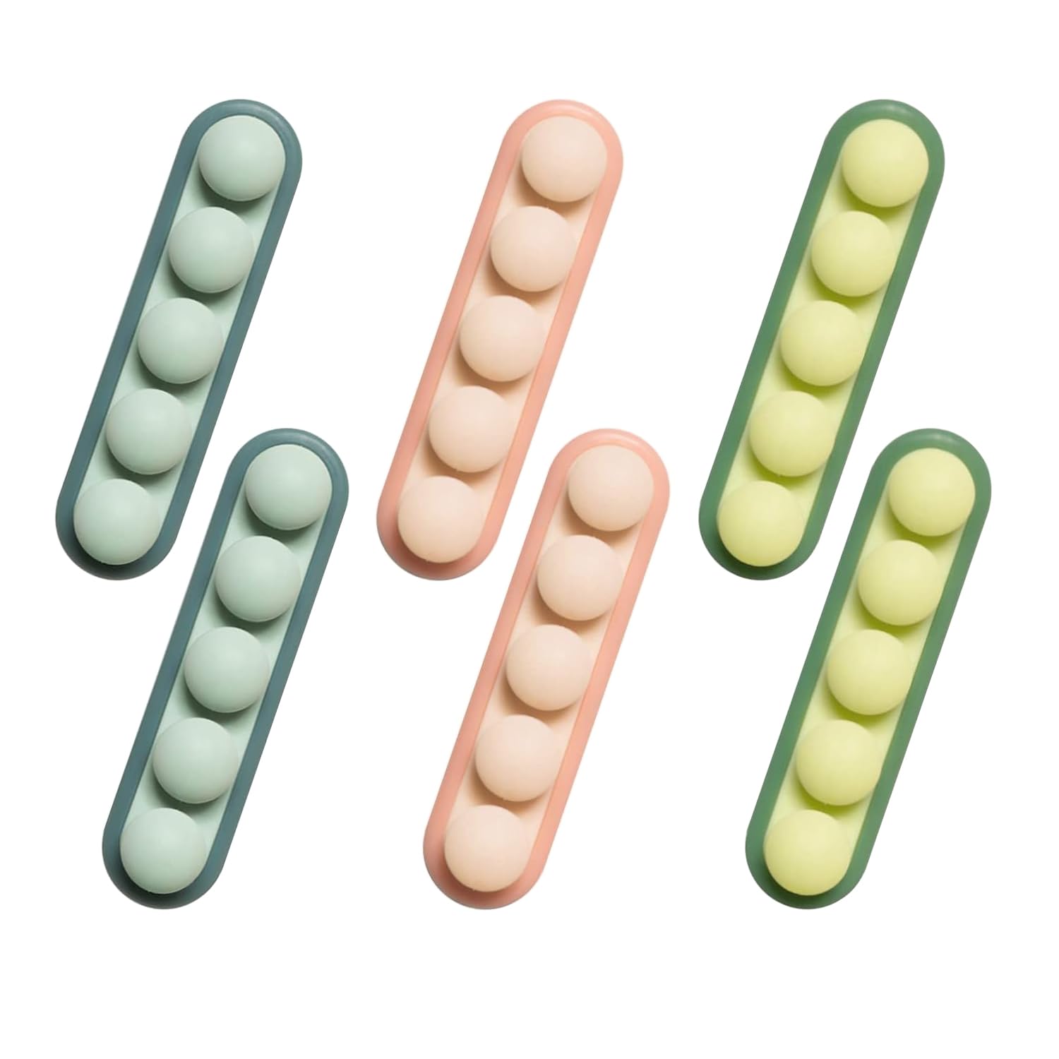 Coocat 3 Pack Pea Cable Clips, Usb Cable Organizer, Charging Cord Holder, Wire Management For Car Office Desk Workbench Bedroom