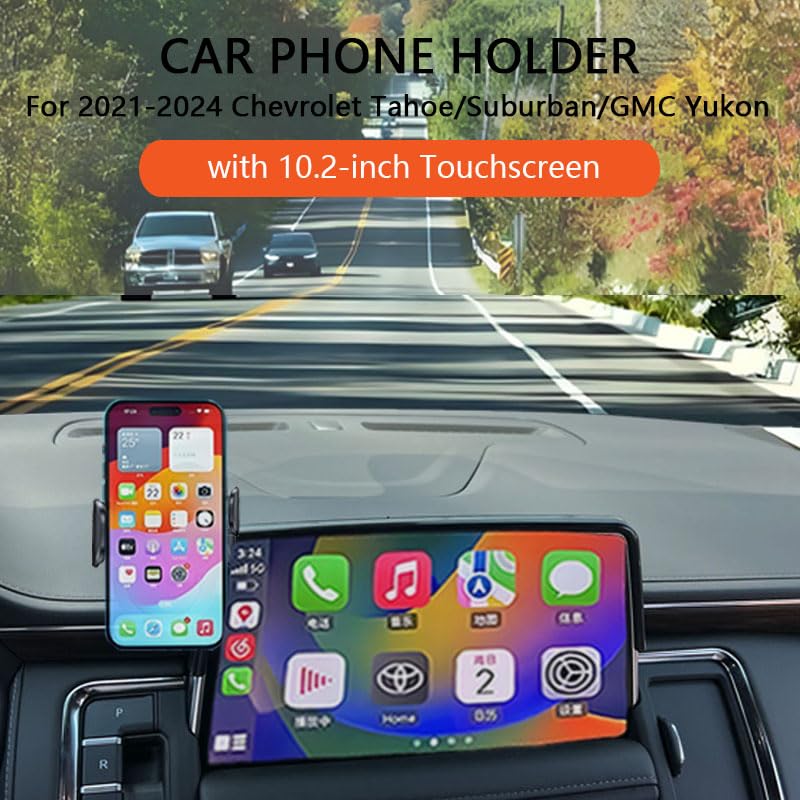 Juborre Car Phone Holder For 2021-2024 Chevrolet Tahoe/Suburban/Gmc Yukon Accessories,Phone Mount For Tahoe/Suburban/Yukon With