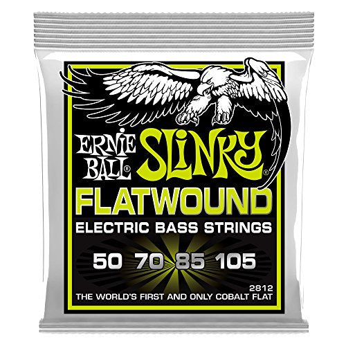 Regular Slinky Cobalt Flatwound Electric Bass Strings 50 105 Gauge