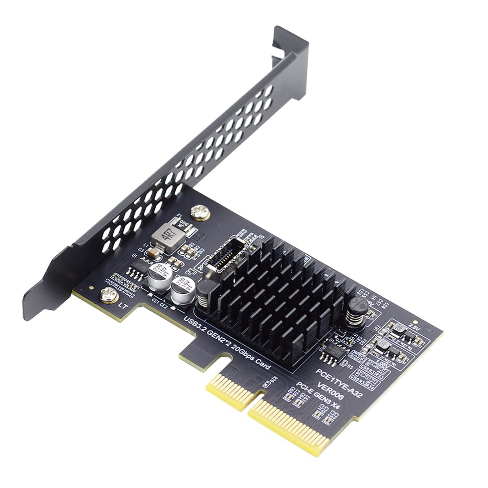 Nfhk Usb 3.2 Gen2 Type E 20Gbps Front Panel Socket To Pci E 4X Express Card Adapter For Desktop Motherboard