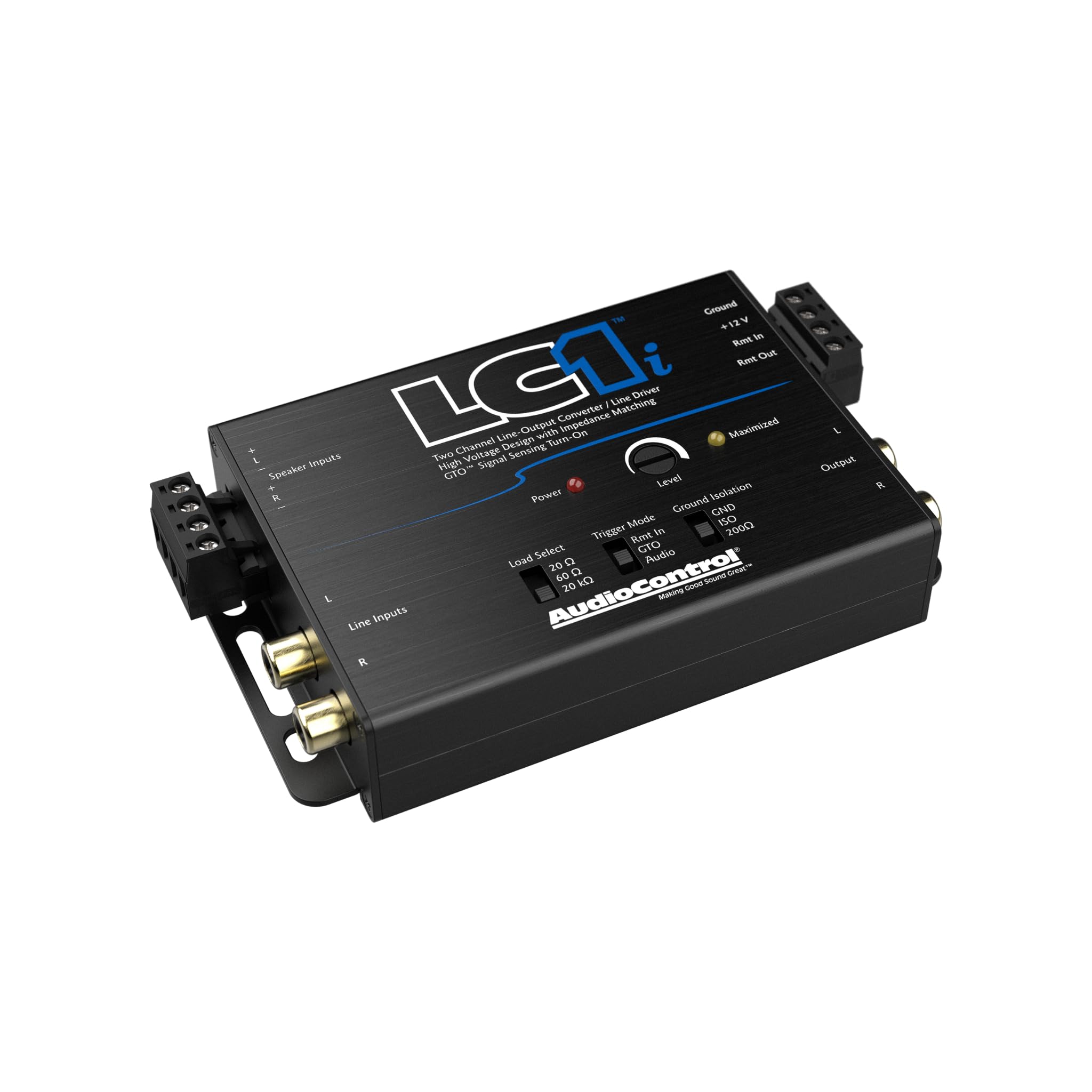 Audiocontrol Lc1I Active 2 Channel Line Driver/Line Output Converter, Provides Input Signal To Add Amplifier To Factory Car Radio, Impedance Matching, Distortion Free