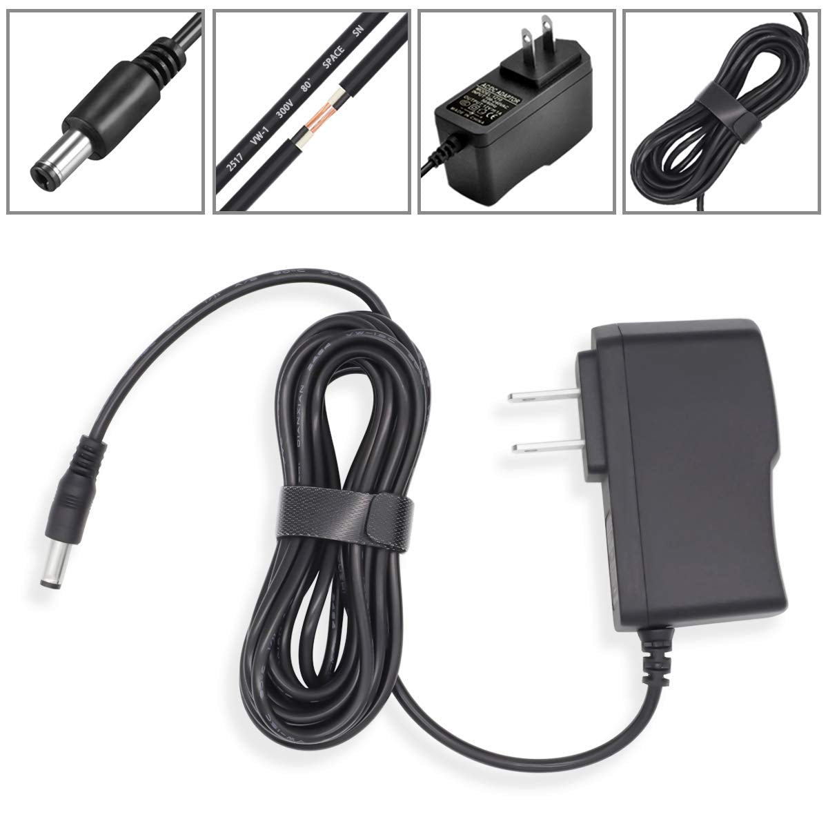 9V Power Adapter Fits For Casio Keyboard Ad-5, Ad-5Mu Ad-5Mr Wk-110 Wk-200 Lk-100 Lk-220 Ctk-496 Ctk-573 Ctk-700 Ctk-710 Ctk-720
