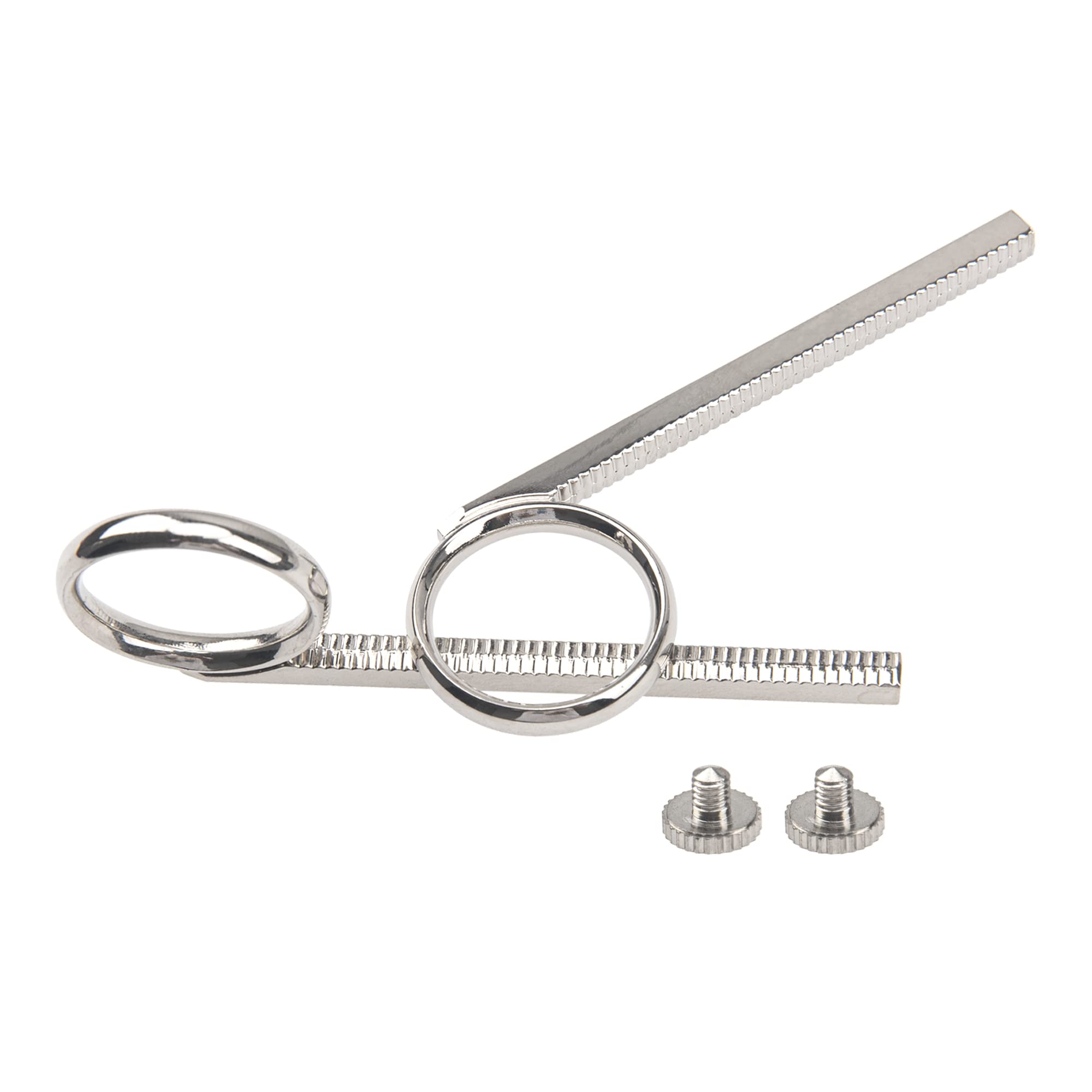 2Set Yootones Trumpet Slide Finger Ring With Fix Screw Kit Compatible With Trumpet Repairing Accessories (Silver)