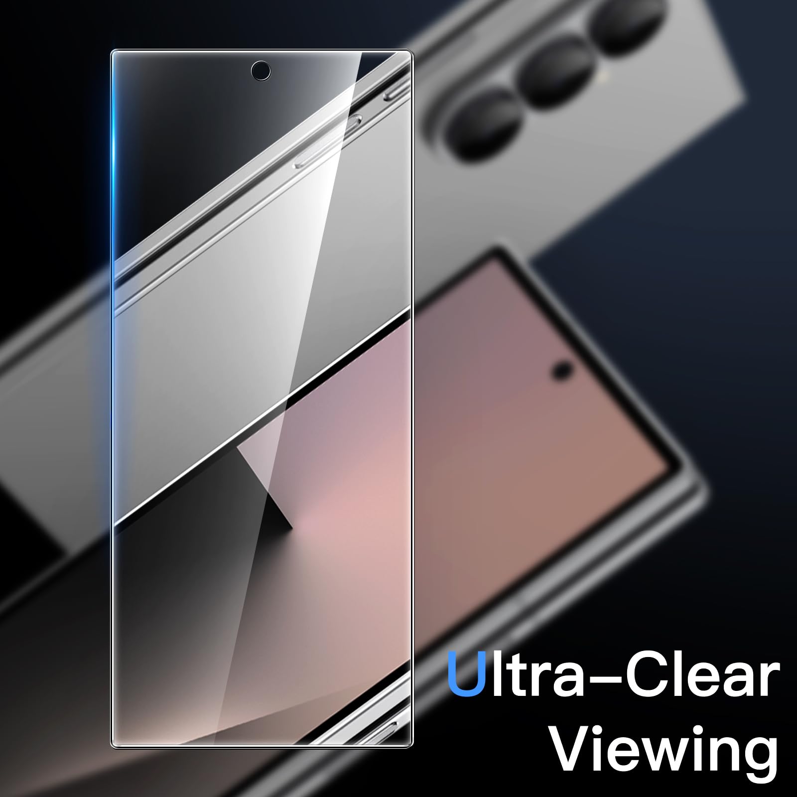 Jetech Front Screen Protector For Samsung Galaxy Z Fold 7 2025, Tempered Glass Film With Easy Installation Tool, Case-Friendly,