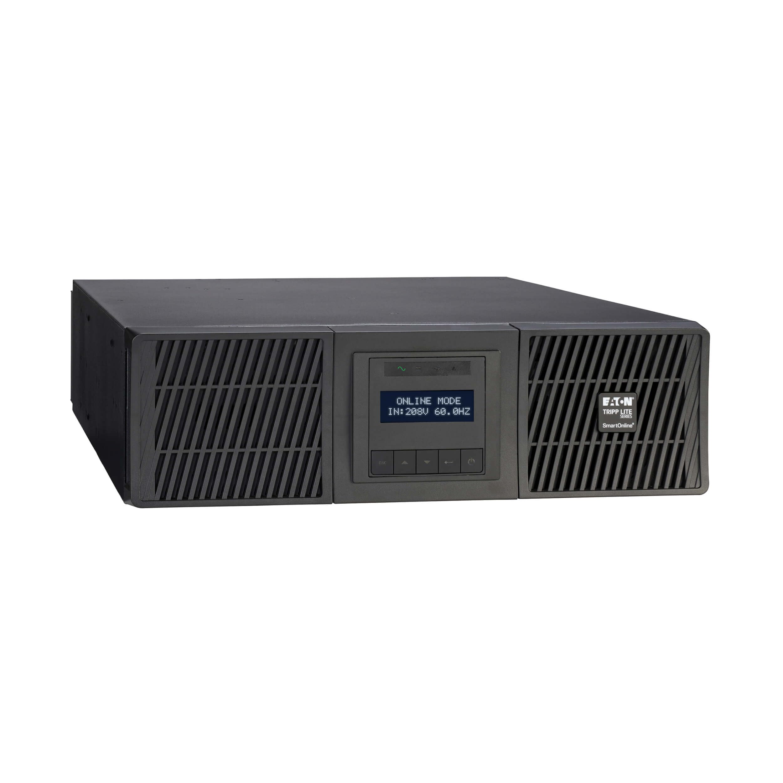 Eaton Tripp Lite SU5000RT UPS 5000VA / 4500W, 208V, Online DoubleConversion, Pure Sine Wave, 3U Rack Mount, 4 Outlets, Network 