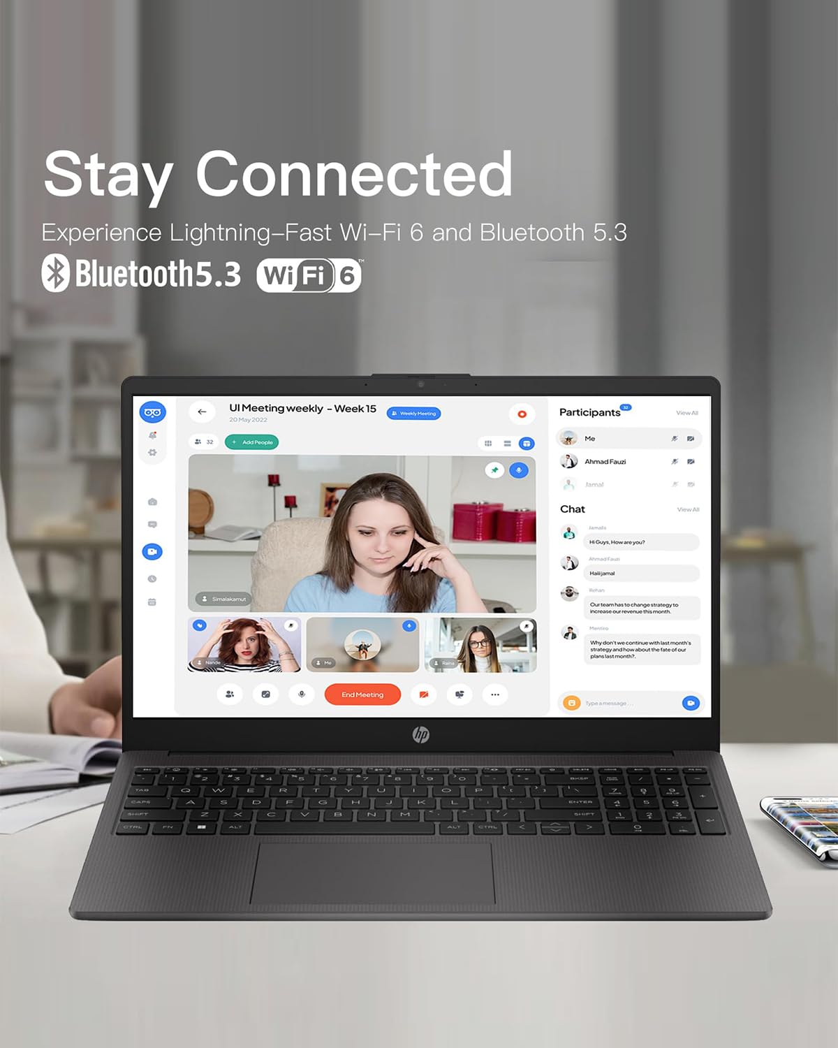 Hp 250R-Series Premium Business Laptop - W/Office Lifetime & Free Cd/Dvd Drive  15.6'' Full Hd  Rj45  I3 1315U (Up To 4.5Ghz)  W