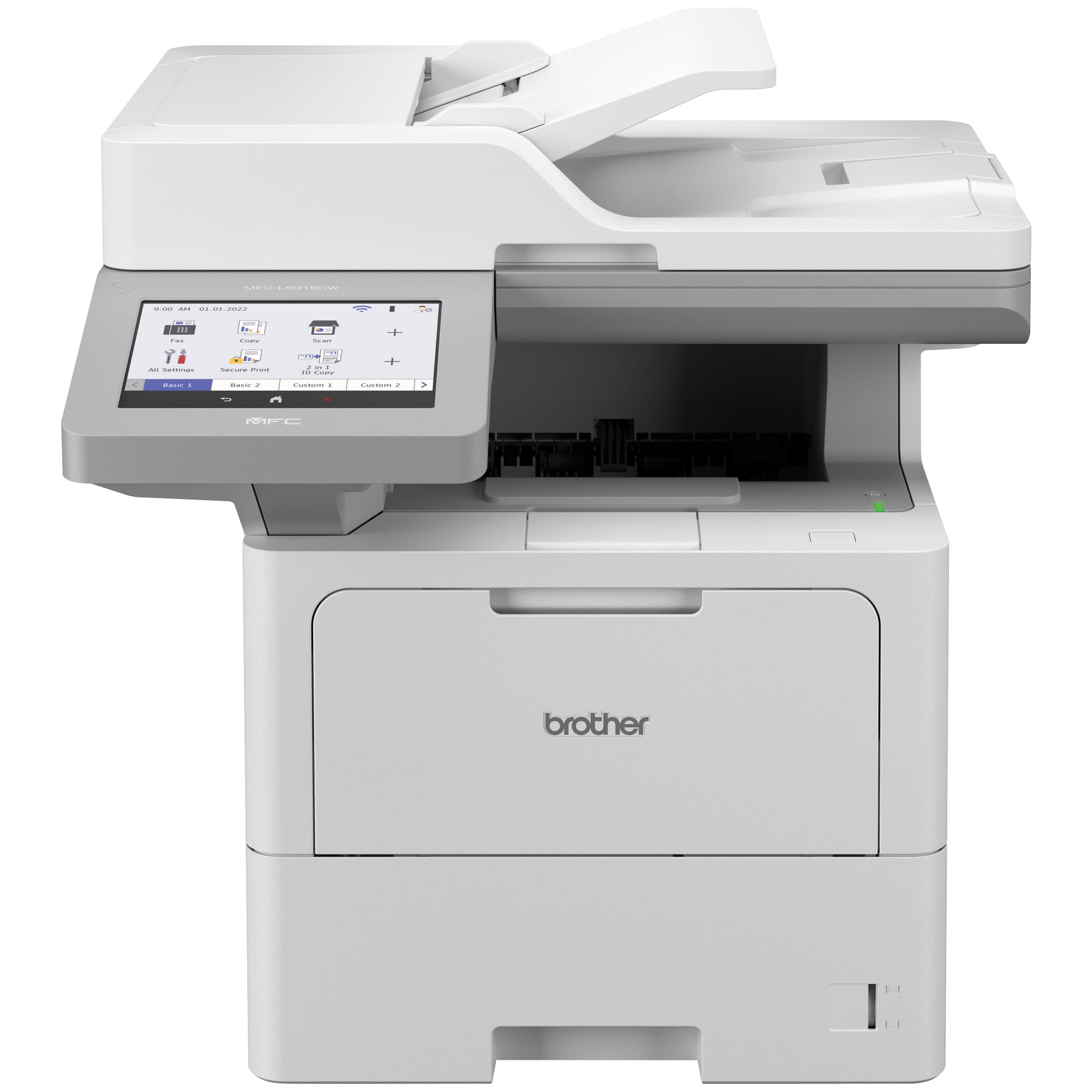 Brother MFC-L6915DW Wireless Laser Multifunction Printer - Monochrome - Copier/Fax/Printer/Scanner - 52 ppm Mono Print - 1200 x 