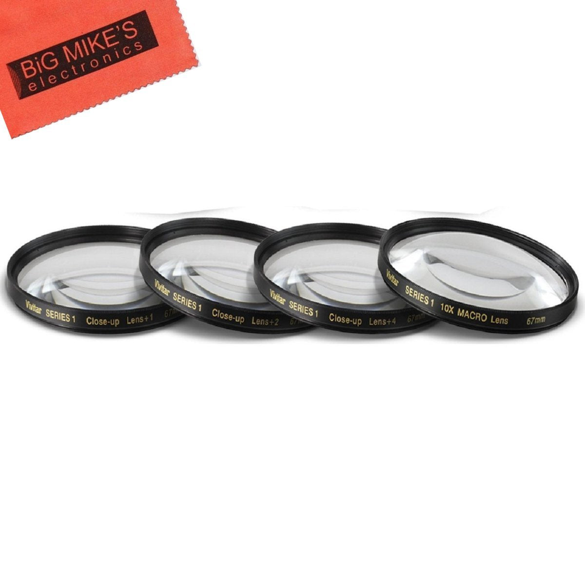67Mm Close Up Filter Set (+1, +2, +4 And +10 Diopters) Magnificatoin Kit For Canon Rebel T6I, T6S, T7I, Eos 80D, Eos 77D Cameras