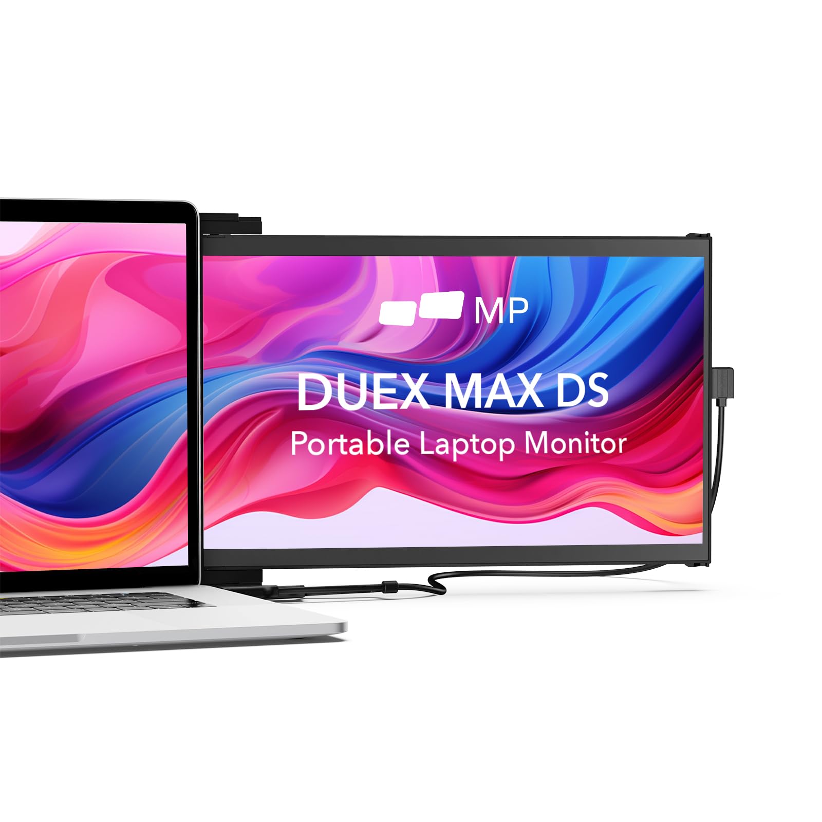 Mobile Pixels Duex Max Ds 14.1'' Laptop Monitor Extender, Full Hd Fhd 1080P Portable Monitor,Usb Type C/Hdmi Port For 14 17 '' L