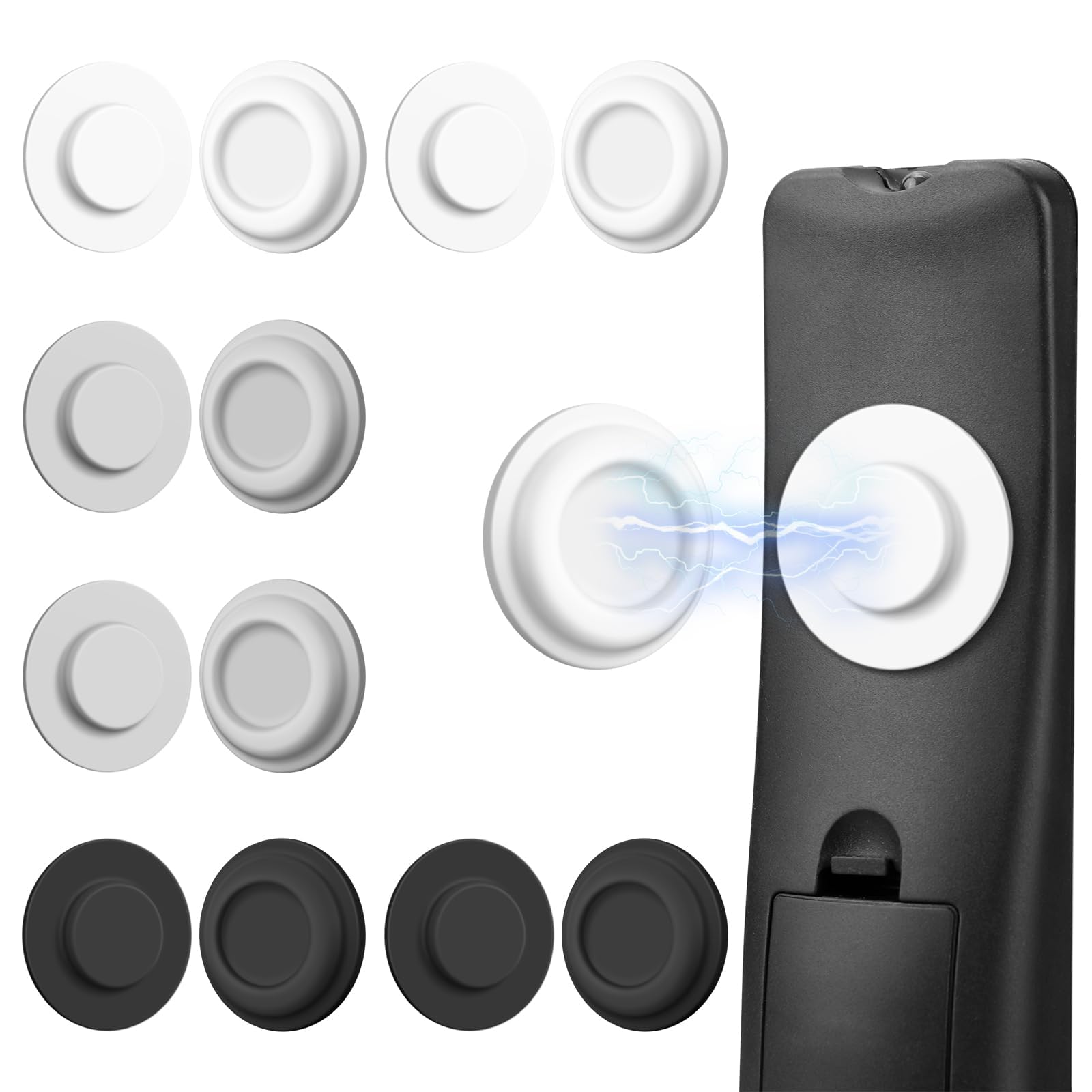 AMAZYC-US 6 Pack Magnetic Remote Control Holder - Upgraded Silicone Magnetic Wall Mount for TV, Fan & Air Conditioner Remotes - 