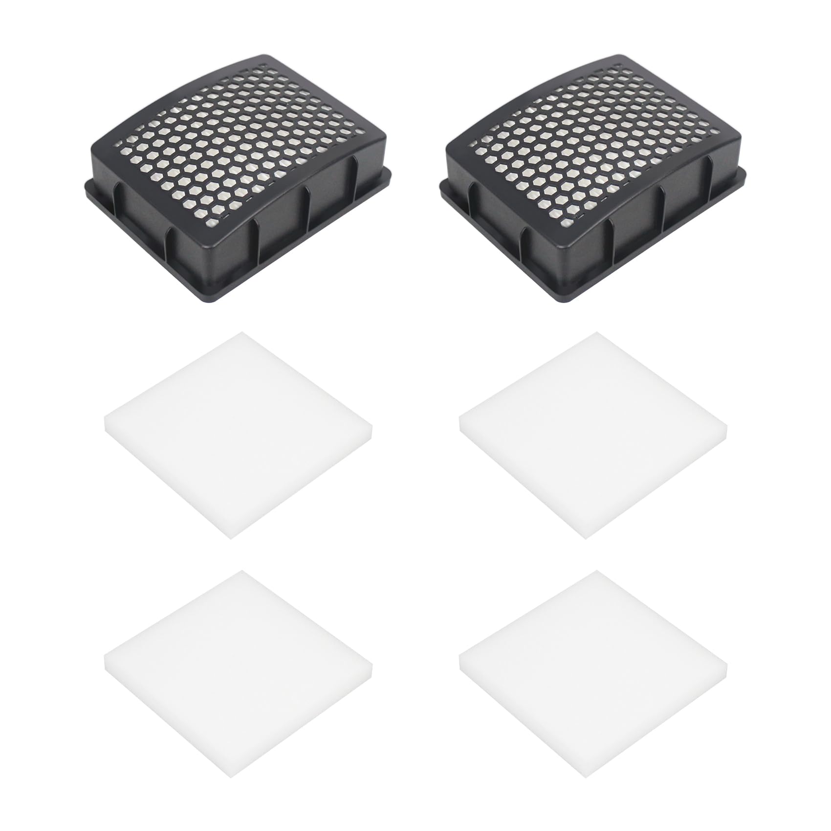 CPAI Replacement Filter Compatible with Kenmore BU4022 BU4050 BU4020 BU4018 Bagless Upright Vacuum (2 Hepa + 4 Foam Filters)