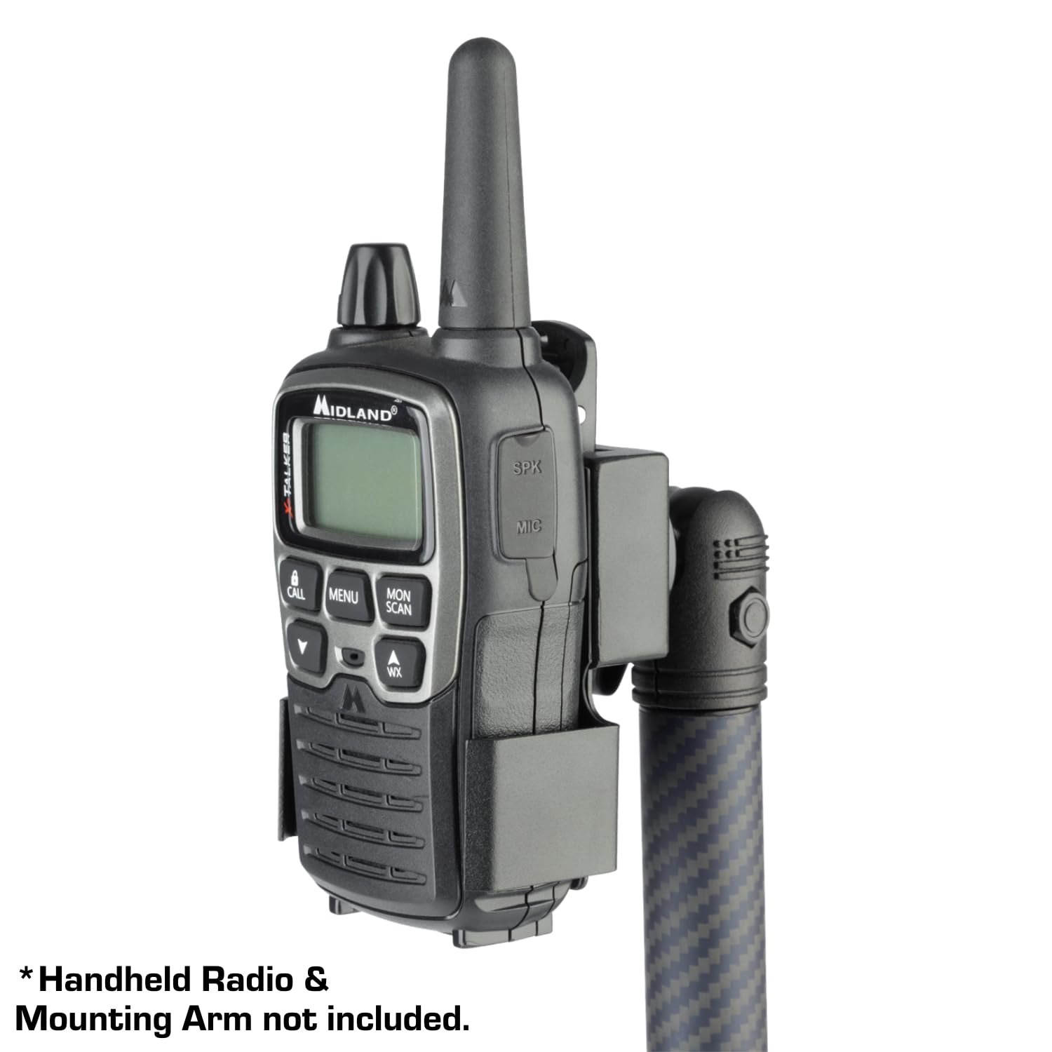 Bulletpoint Aluminum Two Way Handheld Radio Walkie Talkie Holder With 20Mm Ball Mount