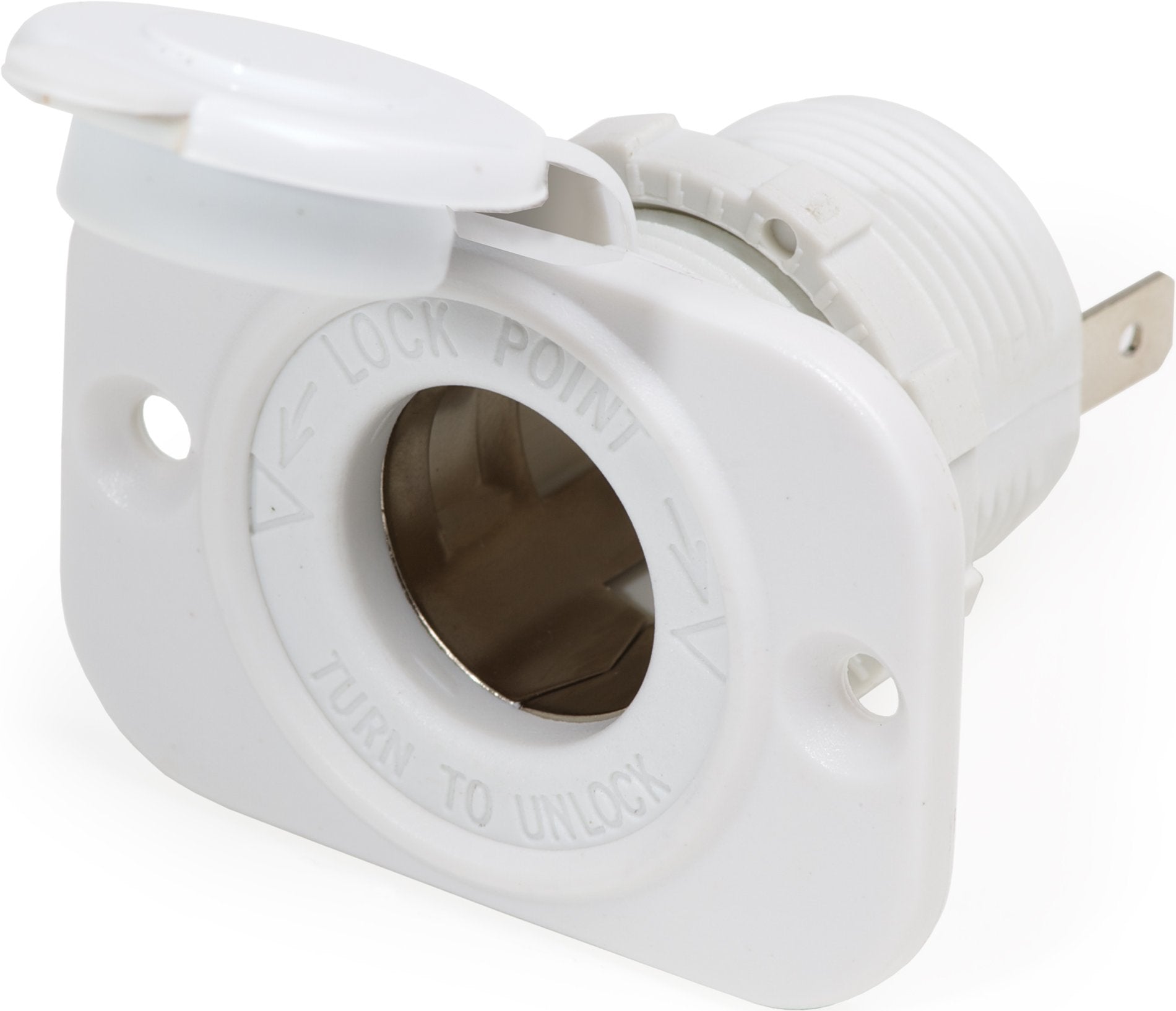 Blue Sea - 1011200-BSS 12VDC Dash Socket Wht (10EA)