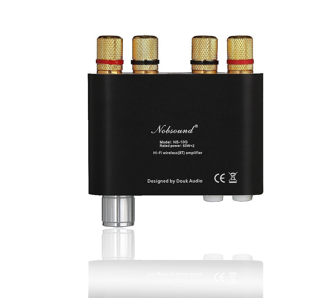 Nobsound Ns-10G Bluetooth 5.0 2 Channel Power Amplifier Hifi Stereo Audio Mini Amp Wireless Receiver 50Wx2 For Home Speaker With