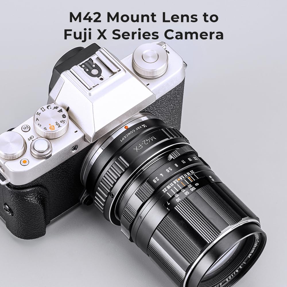 K&F Concept Lens Mount Adapter Ring M42 42Mm Screw To Fuji Fujifilm Fx Xpro1 X Pro1 Camera