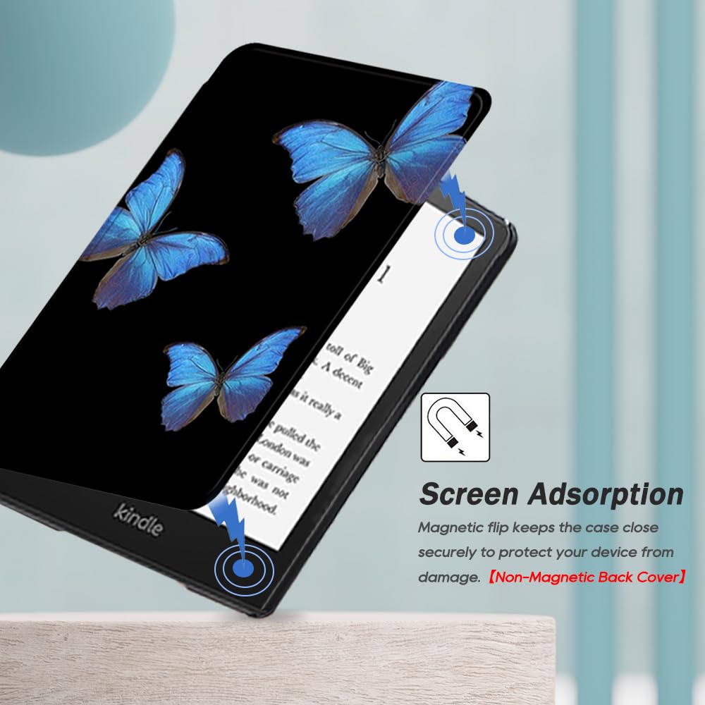 Scsvpn Case For 6.8'' Kindle Paperwhite 11Th Generation 2021 Release & Kindle Paperwhite Signature Edition, Lightweight Pu Leath