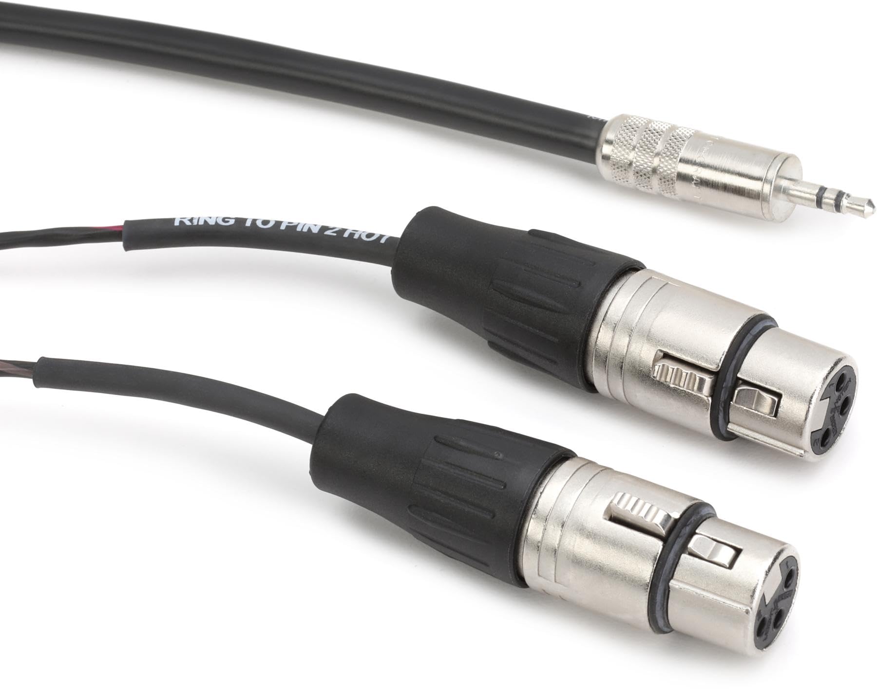 Pro Co 10 Feet IPMB2XF-10, 1/8 Inches TRS to (2) XLRF Y-Cable - 10 Foot, XLR Female
