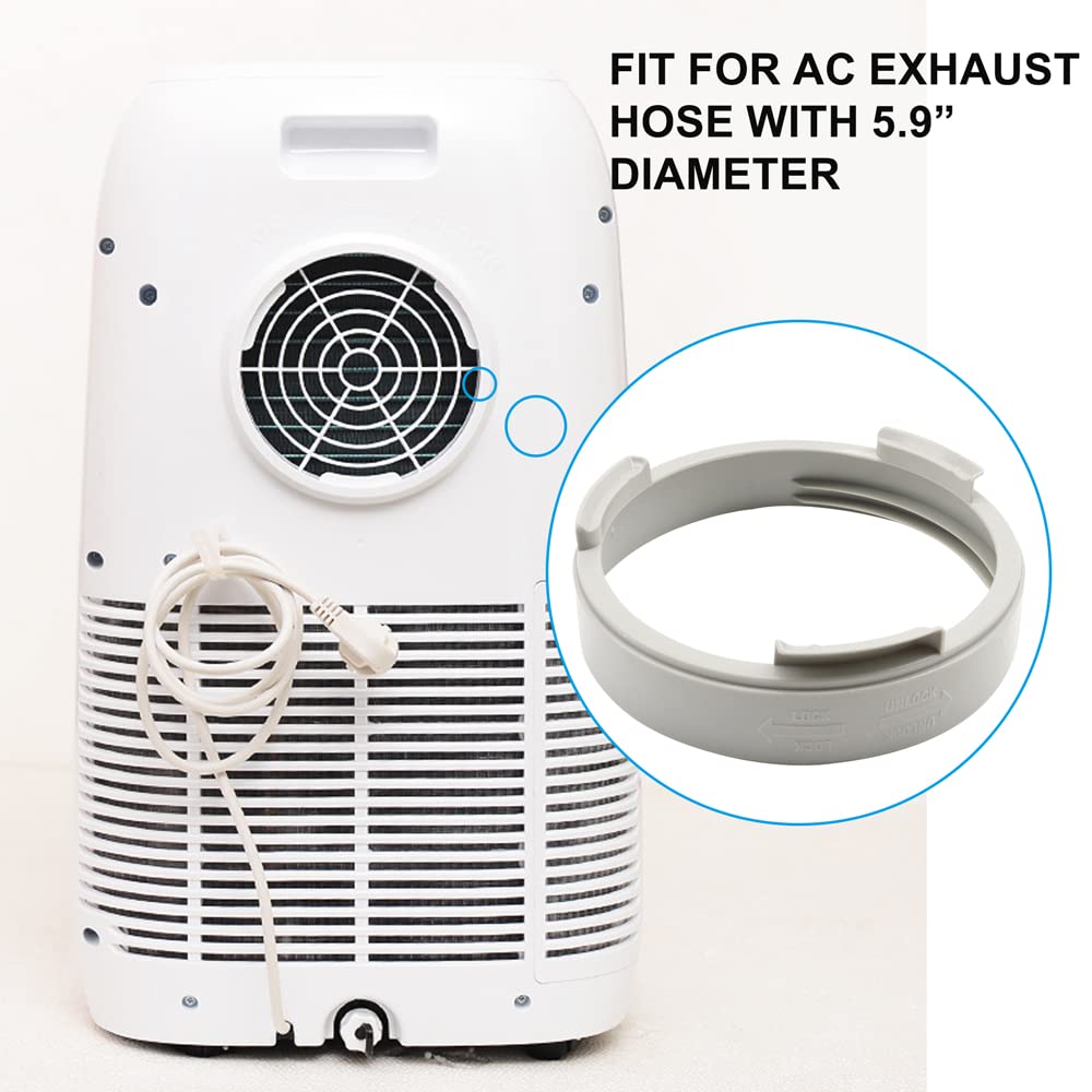 NWESTUN 5.9 Portable Air Conditioner Exhaust Hose Coupler, Round Window Adapter for A/C Connection