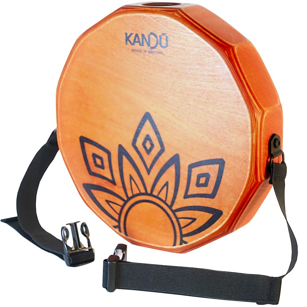 KTK The First Handcrafted, Hand Drum Percussion, TwoSound Cajn Body Snare, Portable Cajon by Kandu (Dragon Fire)