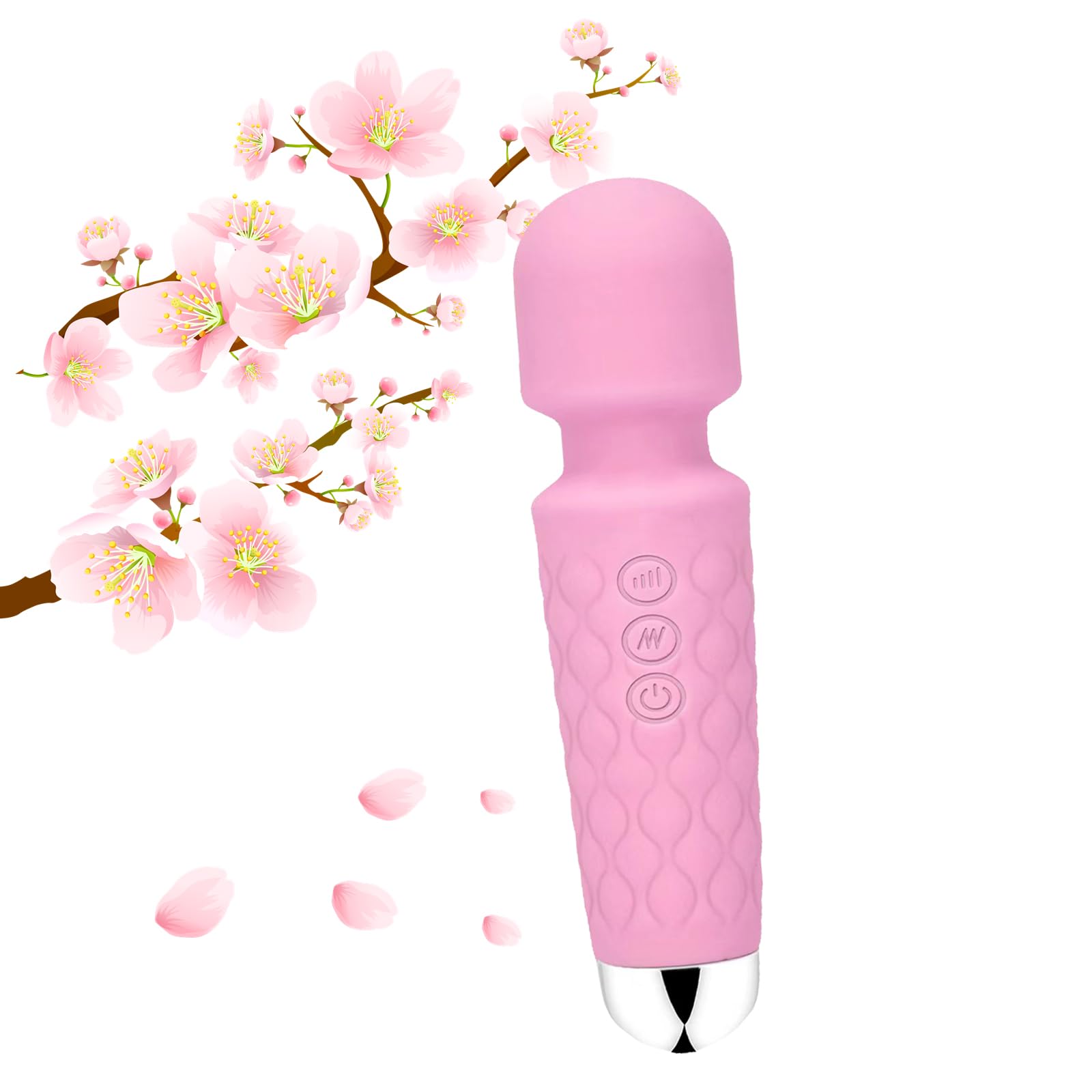 Portable Cordless Massager  Relaxes Muscles Multiple Speeds And Modes   For Body And Back Foot (Rose Pink)