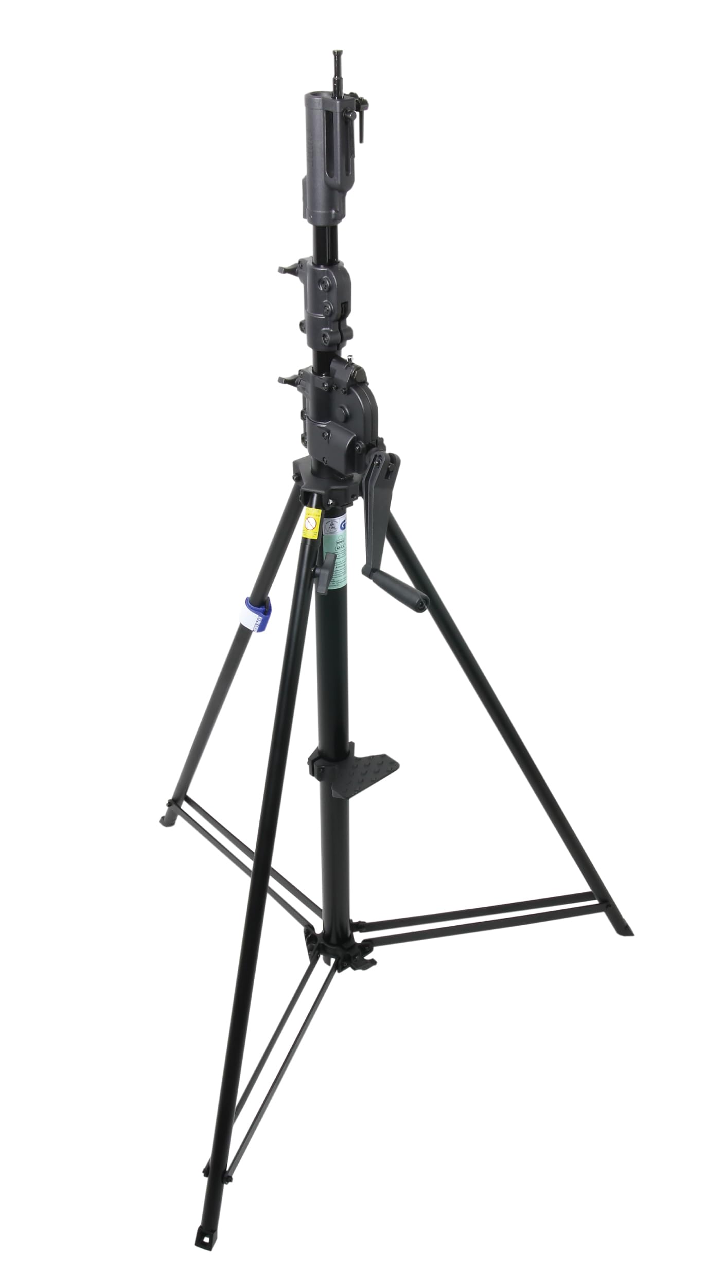 Kupo Wind-Up Stand 483BT Special, Steel Black Wind-Up Stand with Auto Self-Locking Safety Device, Dual Riser Lift System, Leveli