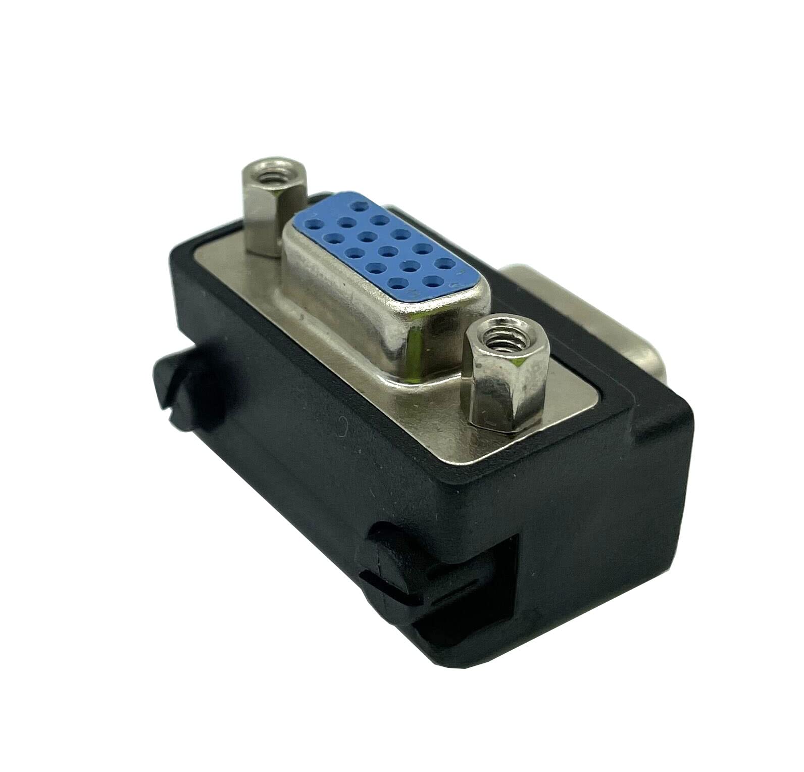 Dafensoy 90 Degree Vga 15 Pin Coupler Changer Connecter, Vga 15 Pin Male To Female Cable Adapter Suitable For Lcd Monitor Tv (2