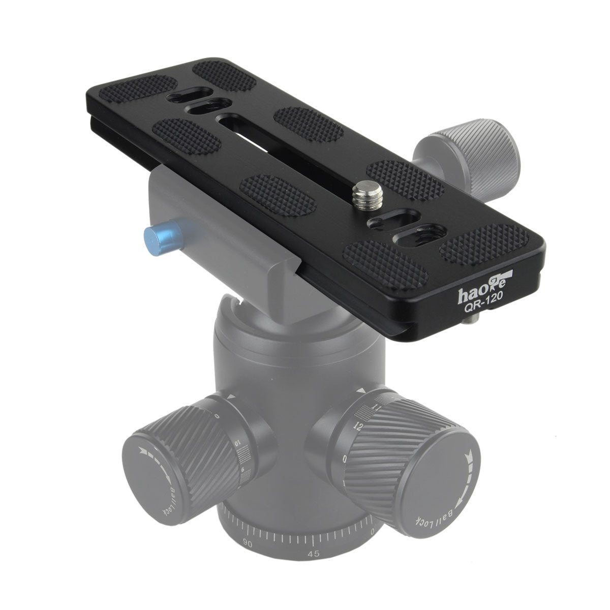 Haoge 120Mm Qr Quick Release Plate Dual Dovetail And D Ring Screw Fits Arca Swiss Standard For Tripod Ball Head