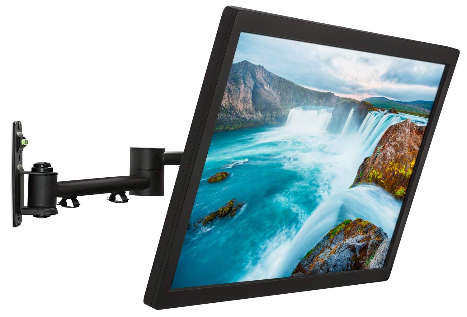 Mount It! TV Wall Mount Bracket | Quick Release | Full Motion Swing Out Tilt Swivel | Articulating Arm for 13 42' Flat Screens and Monitors | VESA 75 to 200 | 44 Pound Capacity | Anti Theft Locking
