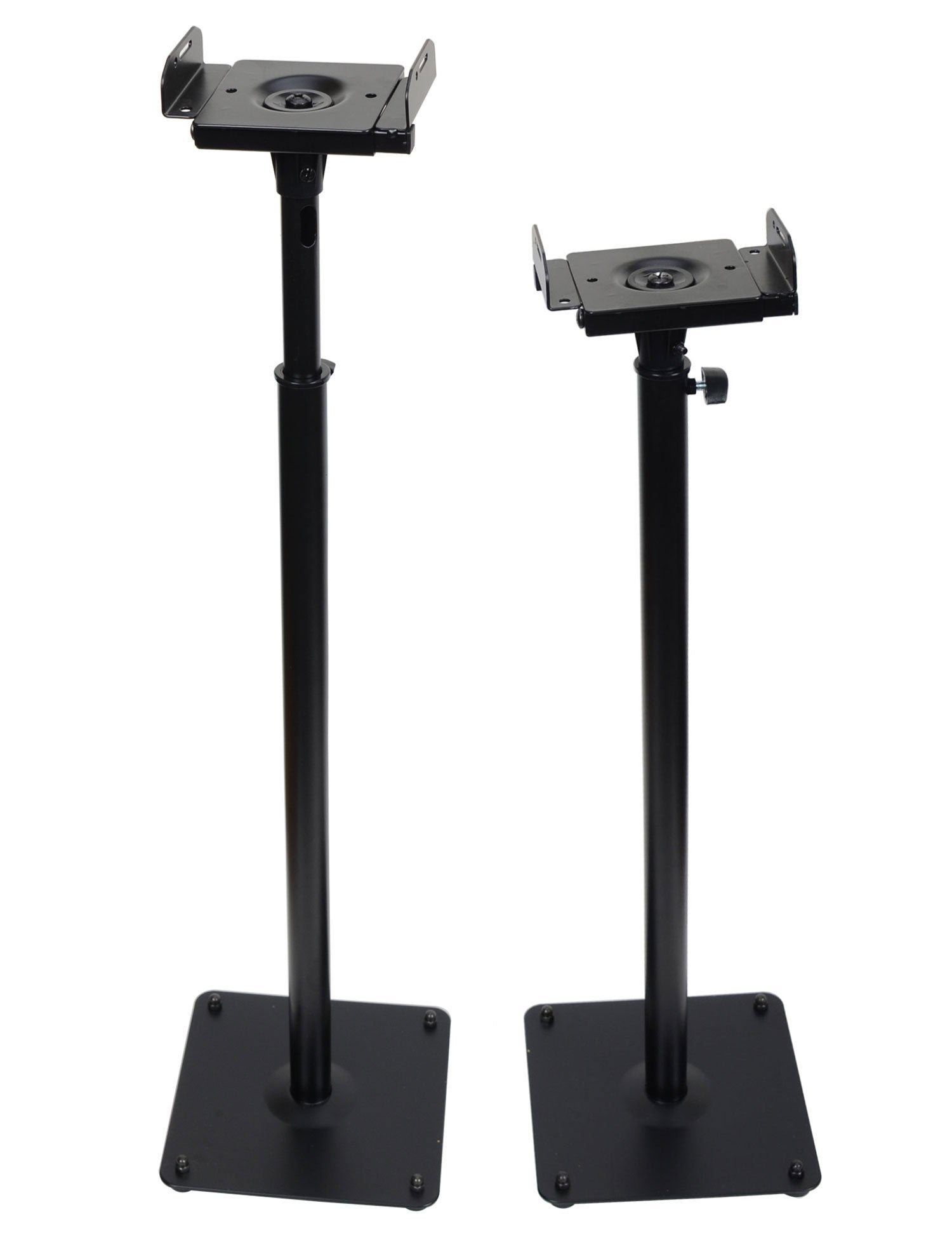 Videosecu One Pair of Side Clamping and Height Adjustment Universal Floor Stands Speaker Mounting Bracket for Surround Sound Spe